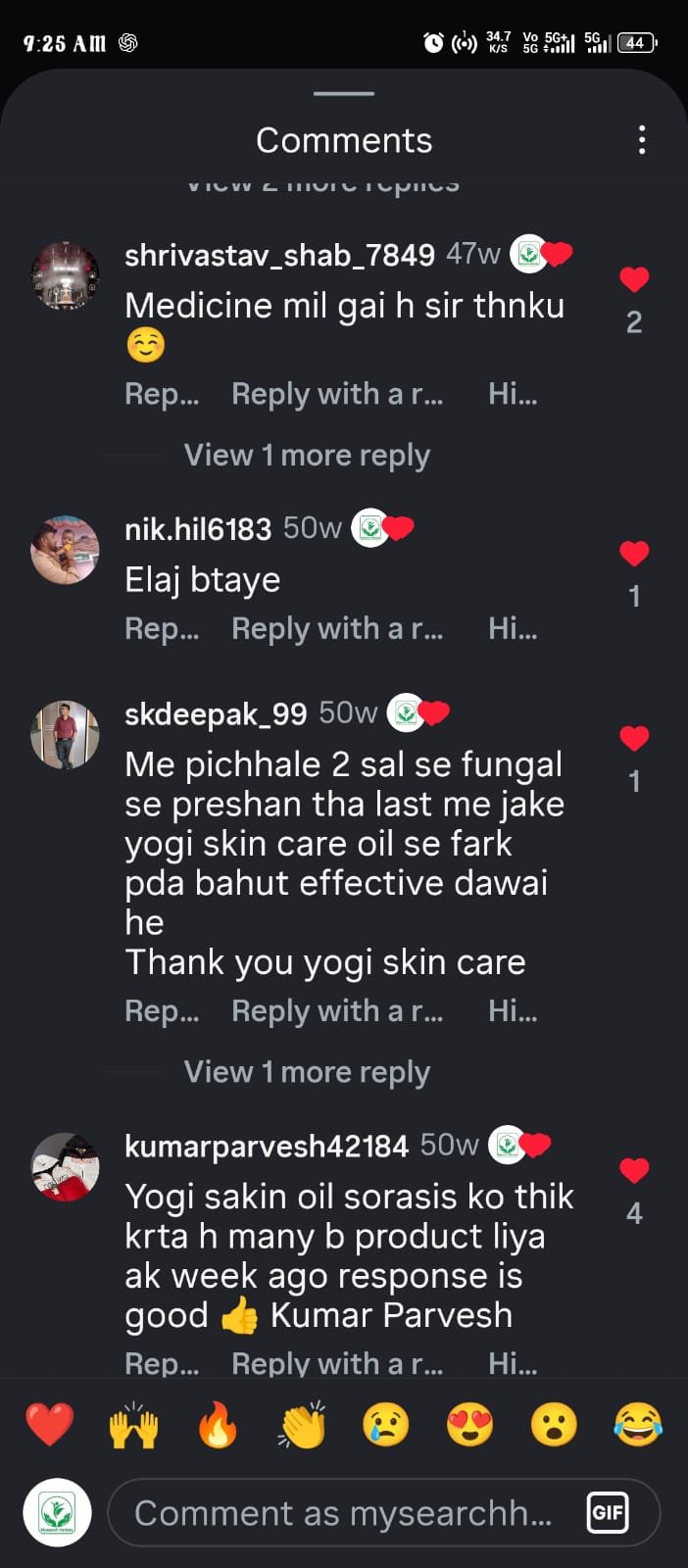 Instagram comment